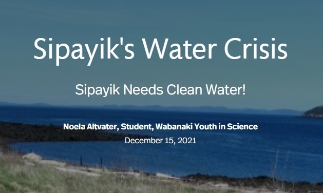 Sipayik's Water Crisis